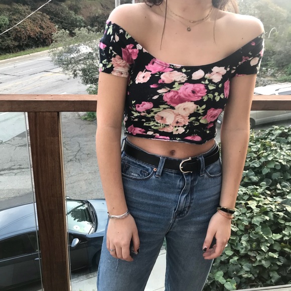 Floral crop top - Picture 2 of 3